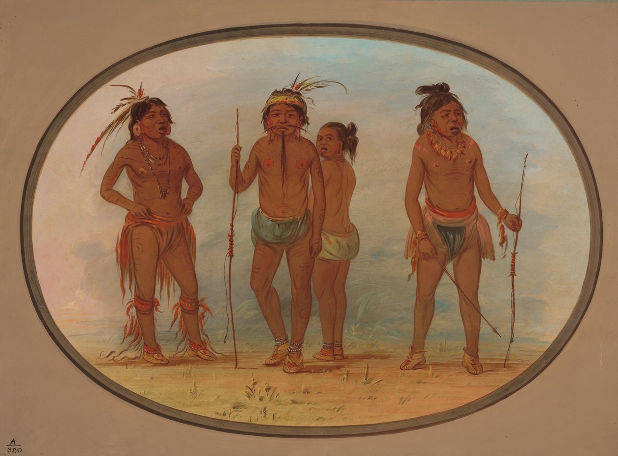 Členové kmene Botocudo, 18541869. od George Catlin