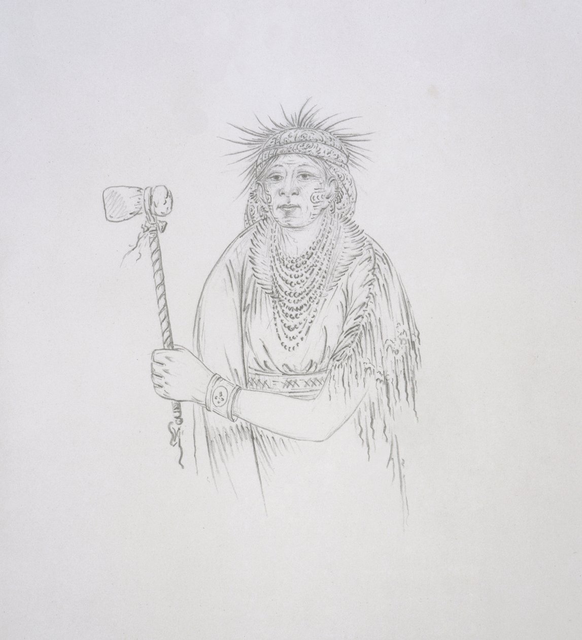 Men-son-se-a (Lefthand) 1852 od George Catlin