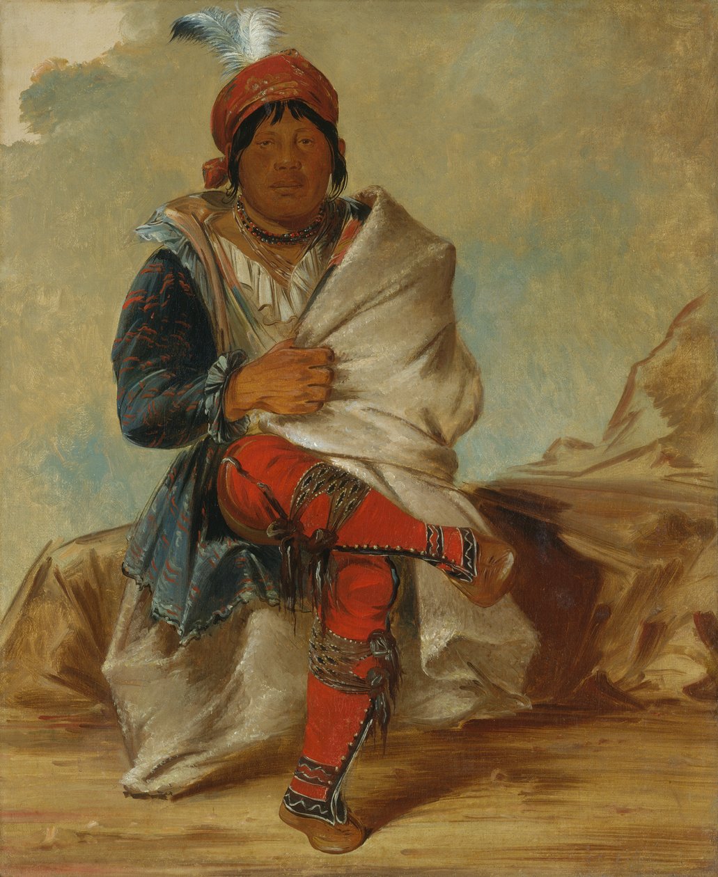 Mick-e-no-páh, náčelník kmene, 1838. od George Catlin