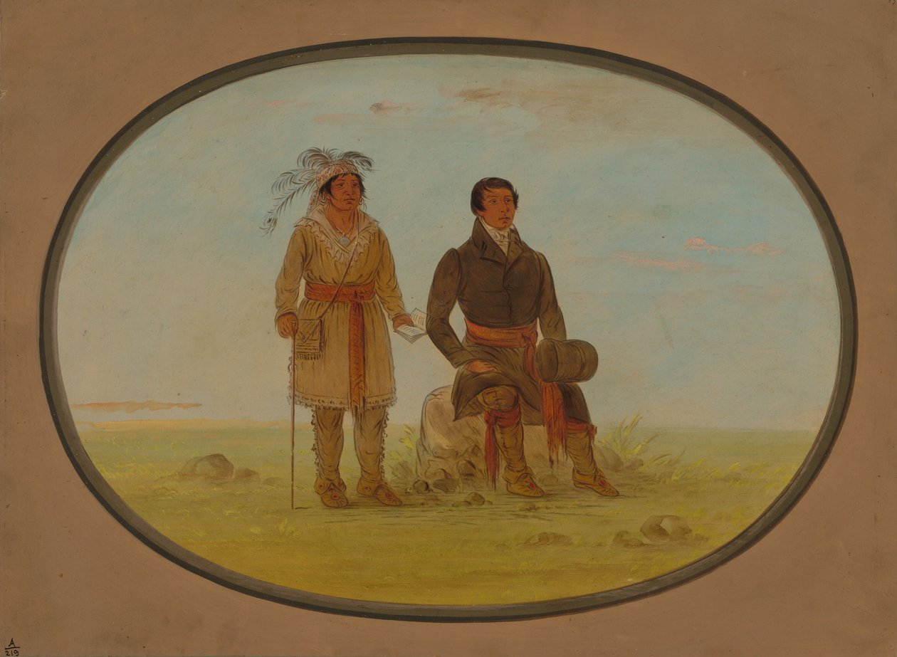 Mohiganský náčelník a misionář, 18611869. od George Catlin