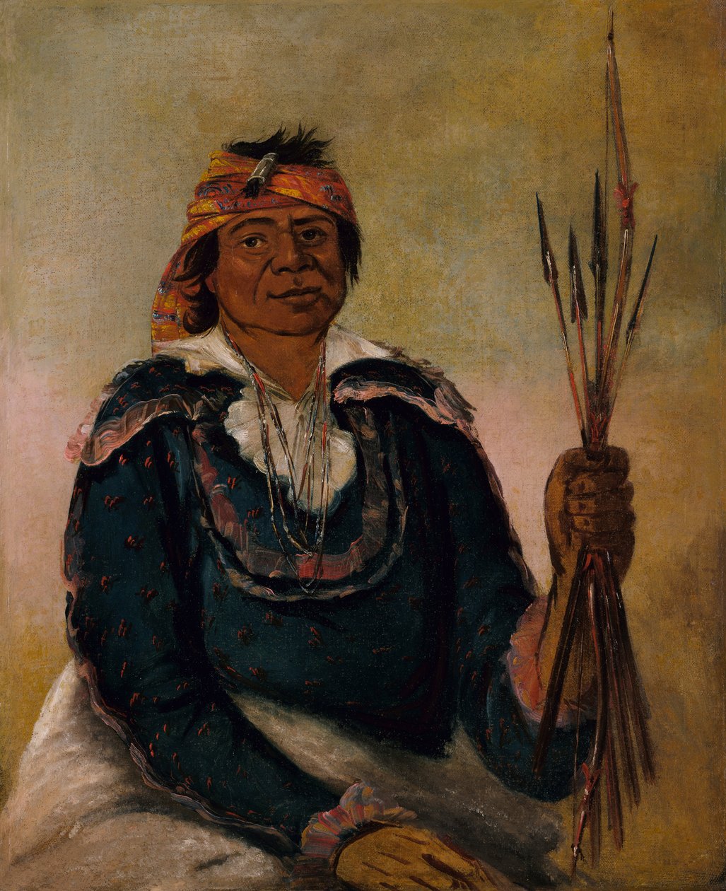 Ni-có-man, The Answer, Second Chief, 1830. od George Catlin