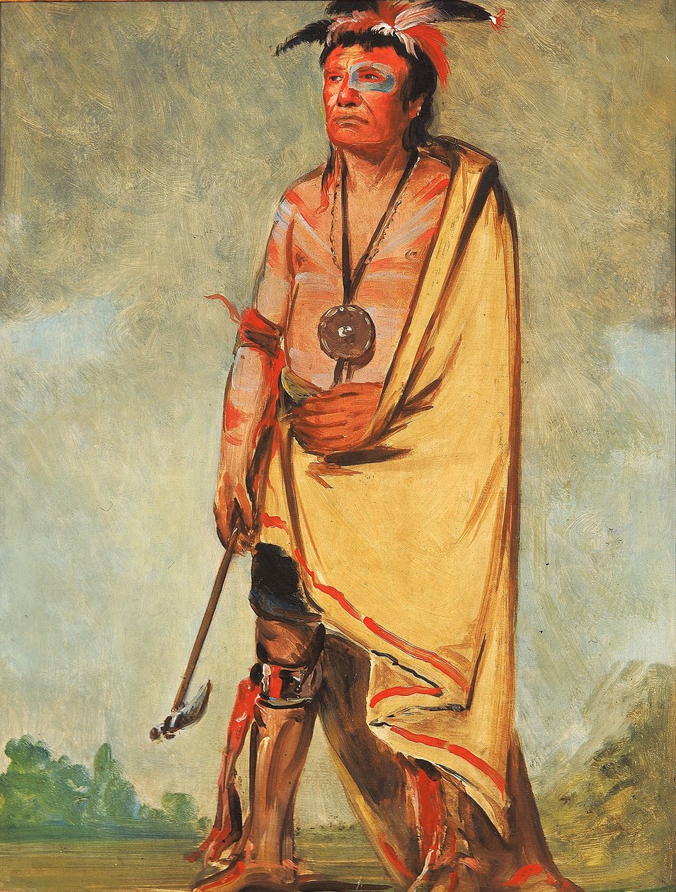 No-ak-chóo-she-kaw, Ten, kdo rozbíjí keře od George Catlin