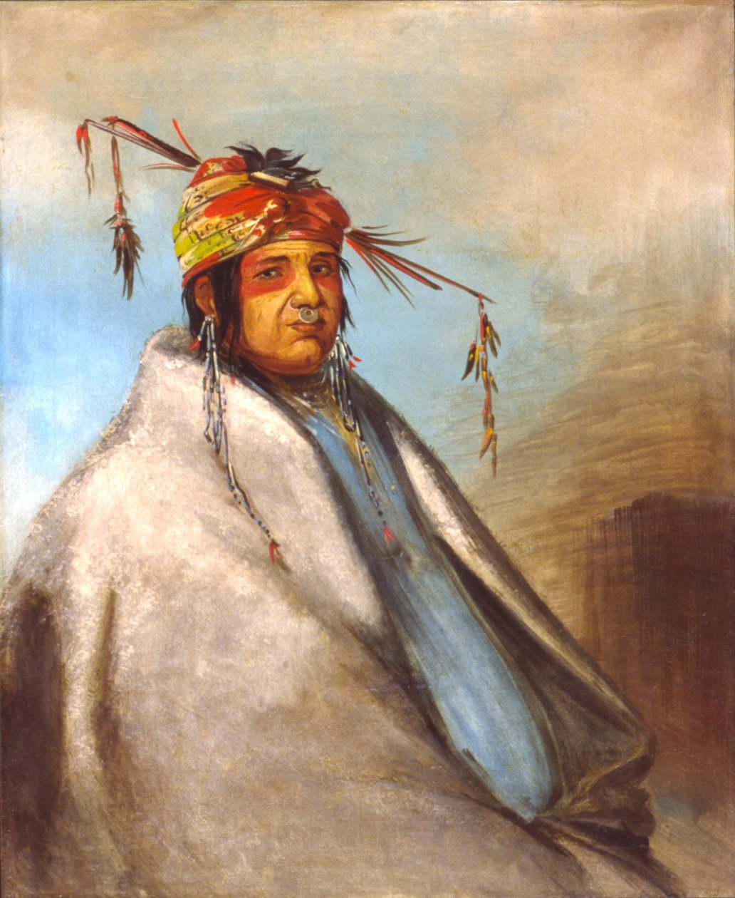 Non-on-dá-gon, a Chief, 1830. od George Catlin