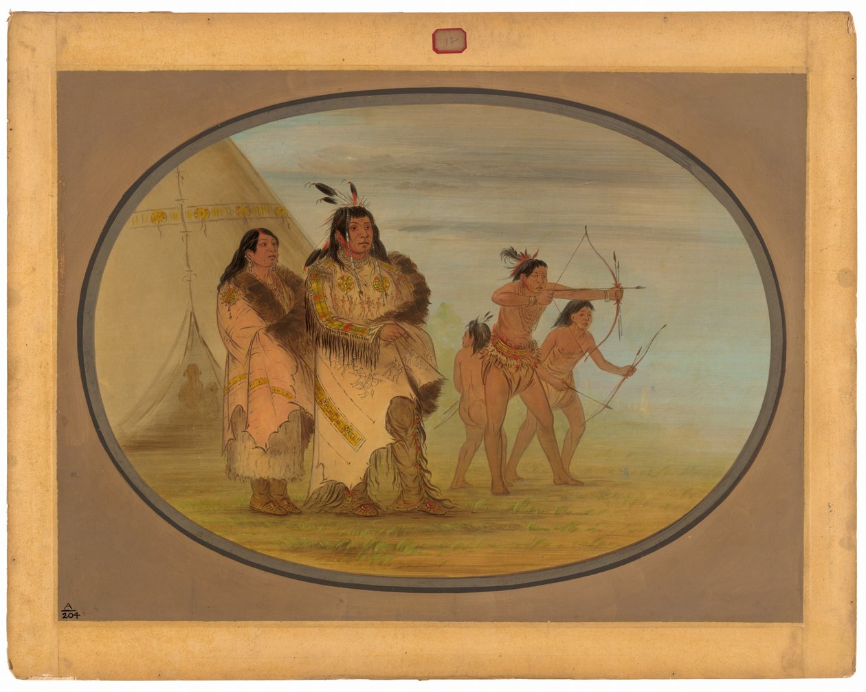 Odžibbewayští indiáni od George Catlin