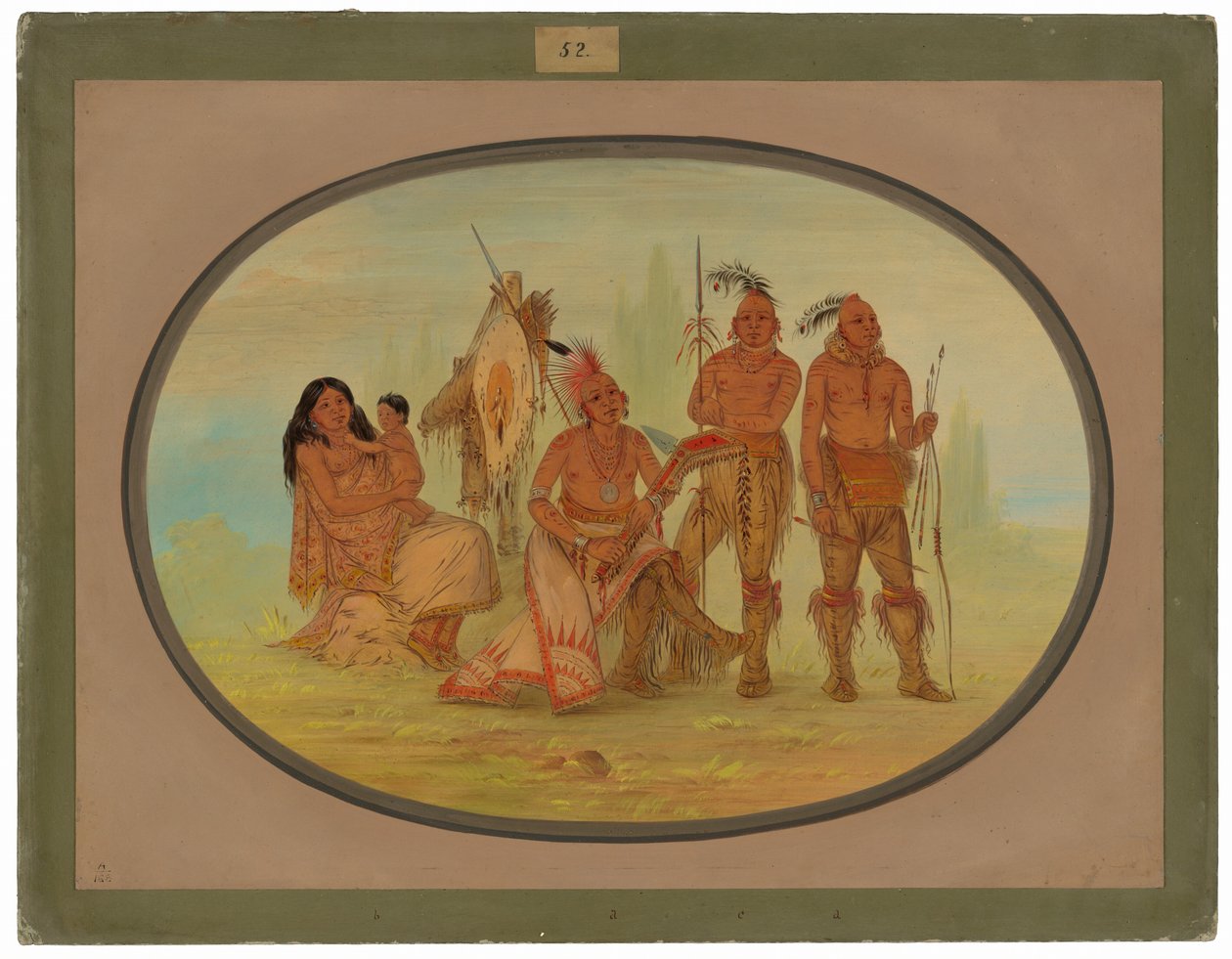 Osage indiáni od George Catlin
