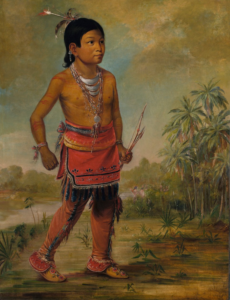 Osceola Nick-a-no-chee, chlapec, 1840. od George Catlin