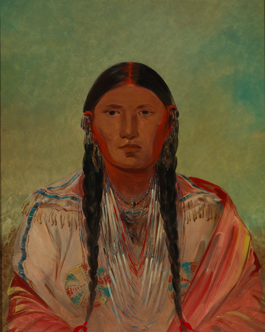 Ru-ton-wee-me, Pigeon on the Wing, 1844. od George Catlin
