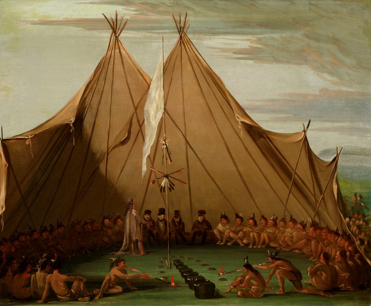 Siouxské psí hody, 1832-1837. od George Catlin