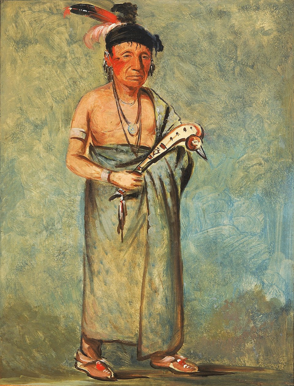 Span-e-o-née-kaw, The Spaniard (Španěl) od George Catlin