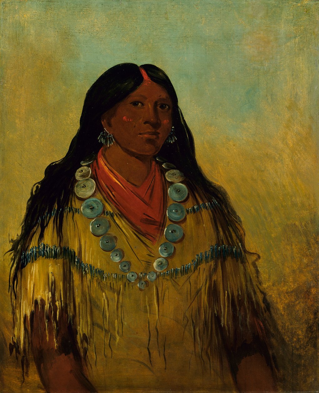 Tchow-ee-pút-o-kaw, žena od George Catlin