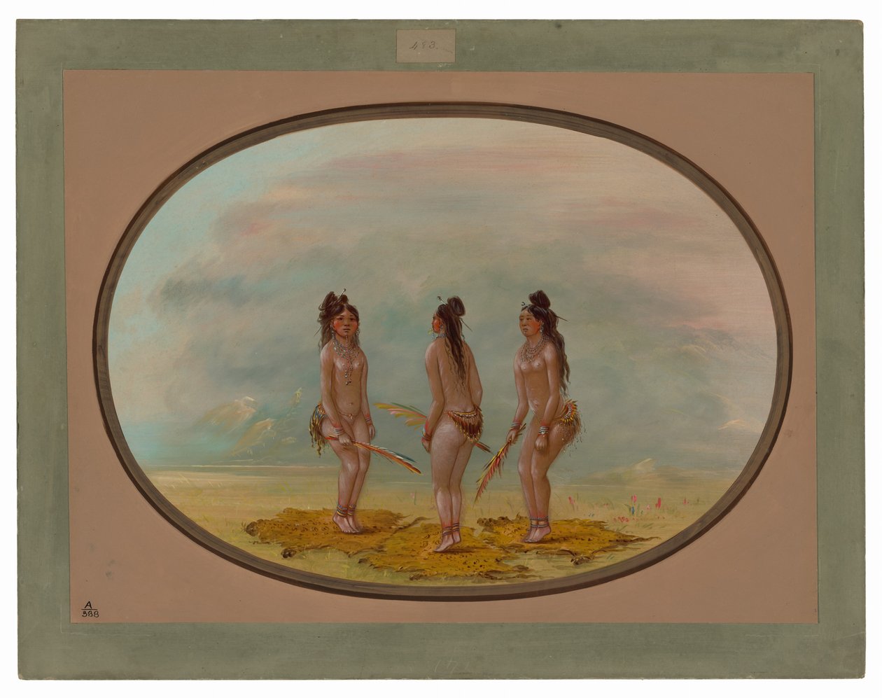 The Handsome Dance - Goo-a-give od George Catlin