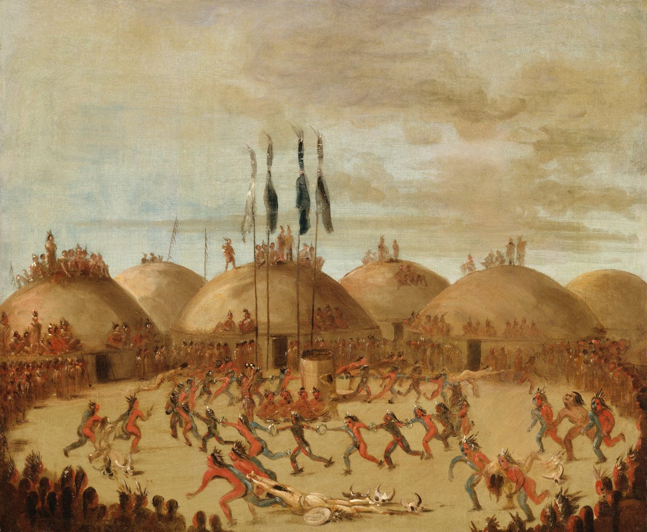 The Last Race, O-Kee-pa Ceremony od George Catlin