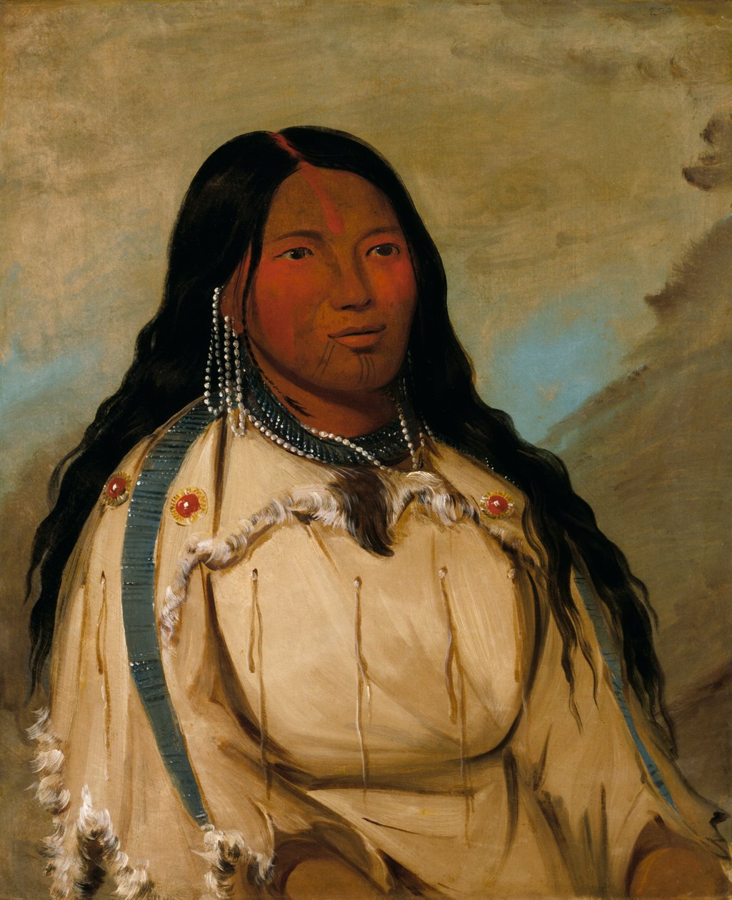 Tow-ée-ka-wet, Cree Woman, 1832. od George Catlin