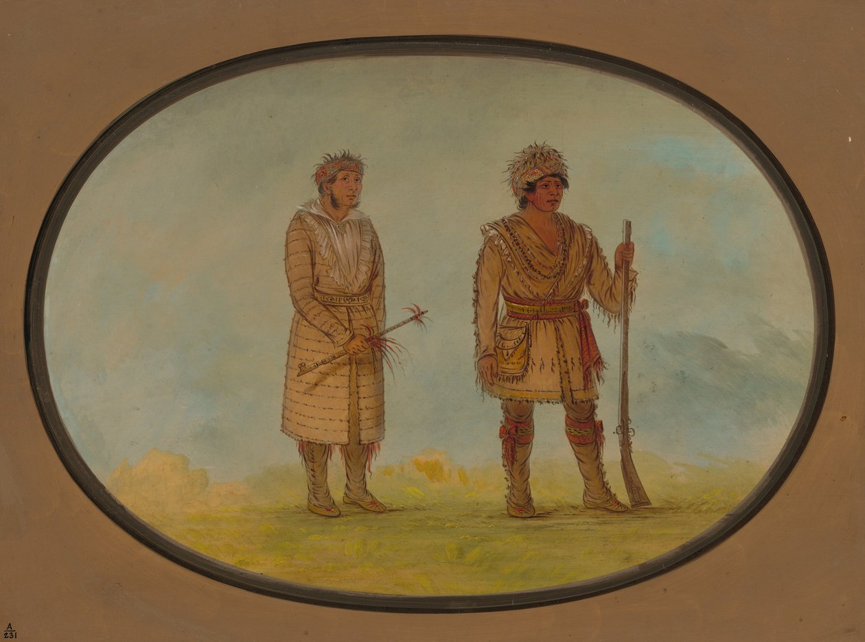Dva čerokíští náčelníci, 18611869. od George Catlin