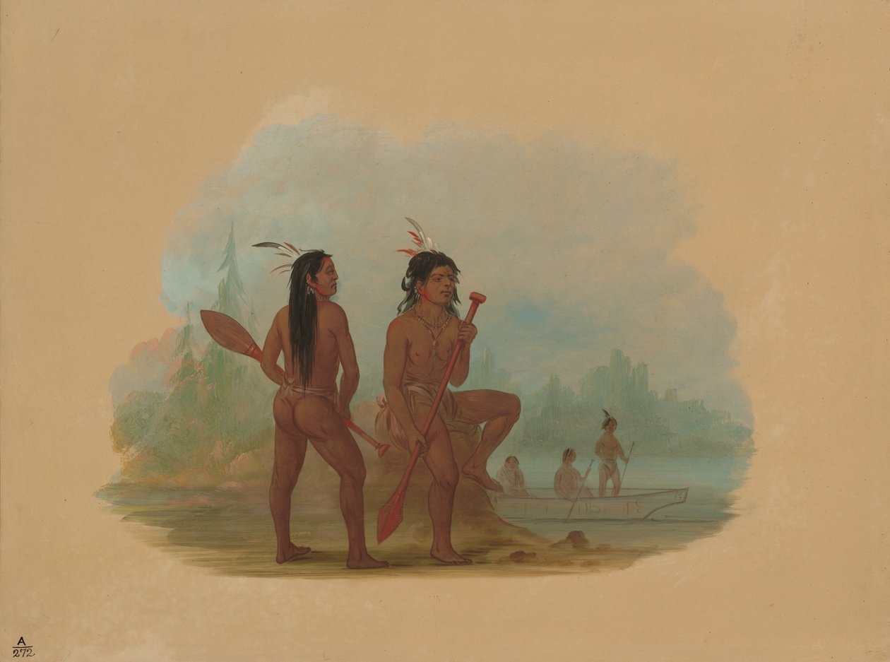 Dva mladí muži Hyda, 18551869. od George Catlin