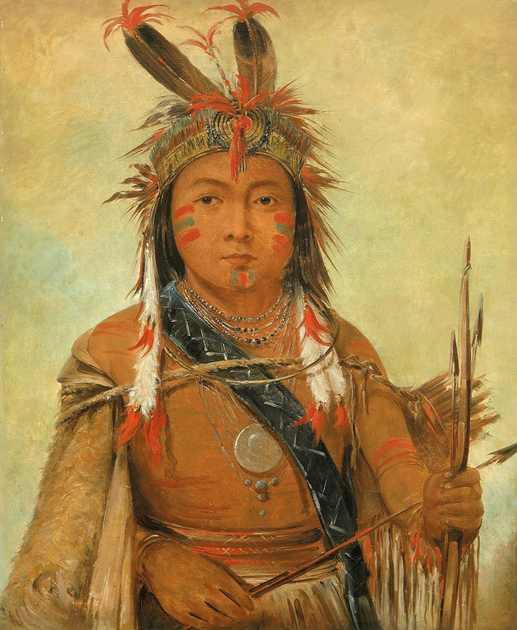 Ud-je-jock, Pelikán, Chlapec od George Catlin