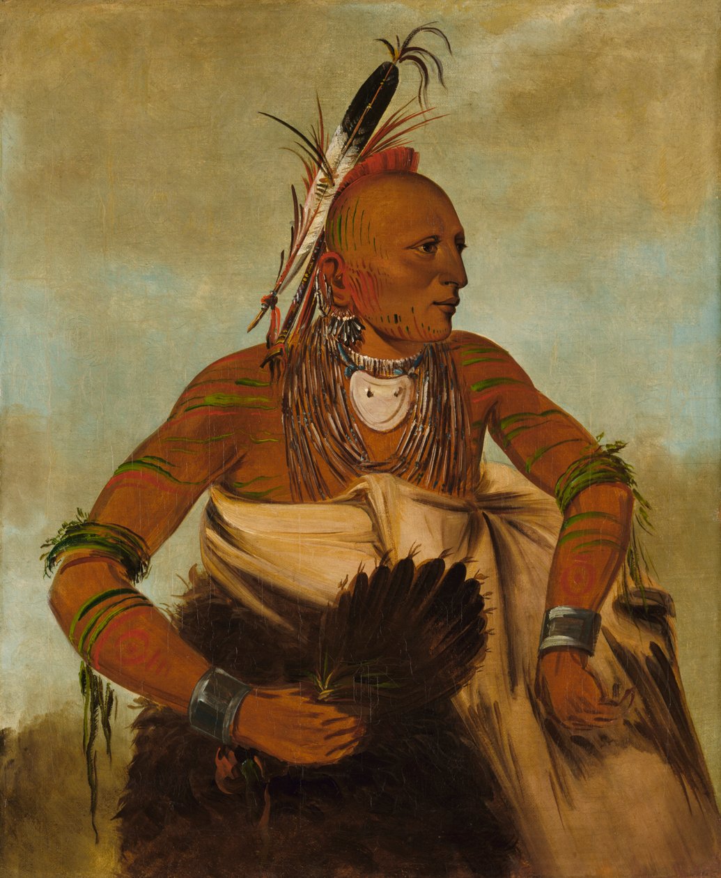 Wa-ho-béck-ee, hezký statečný, 1834. od George Catlin