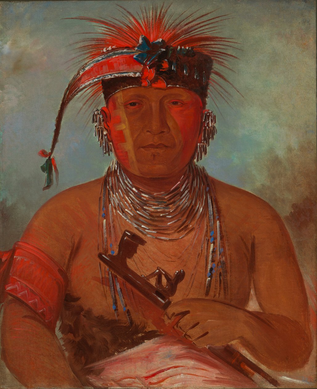 Wée-ke-rú-law, Ten, kdo směňuje, 1832. od George Catlin