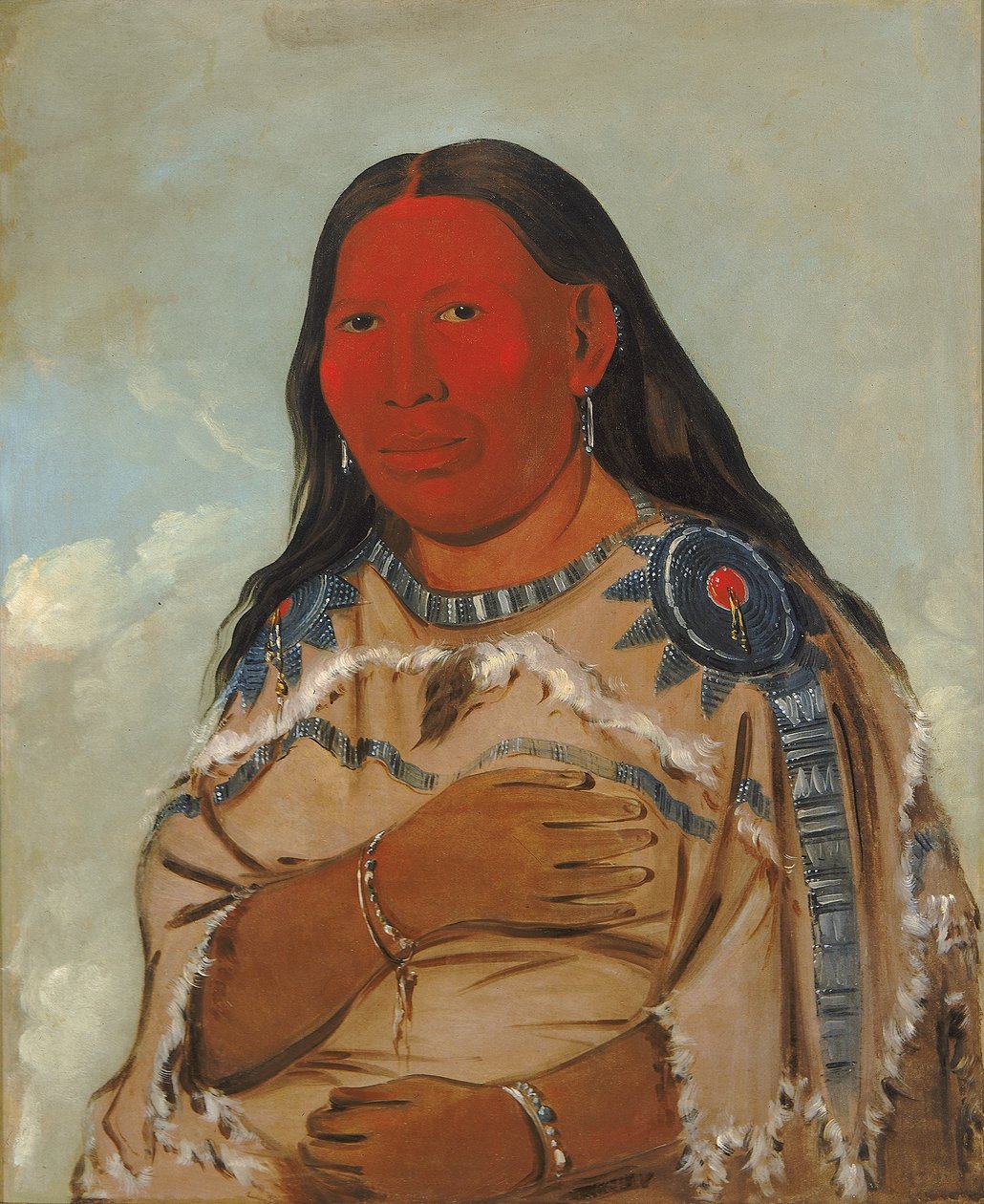 Manželka dvou vran od George Catlin