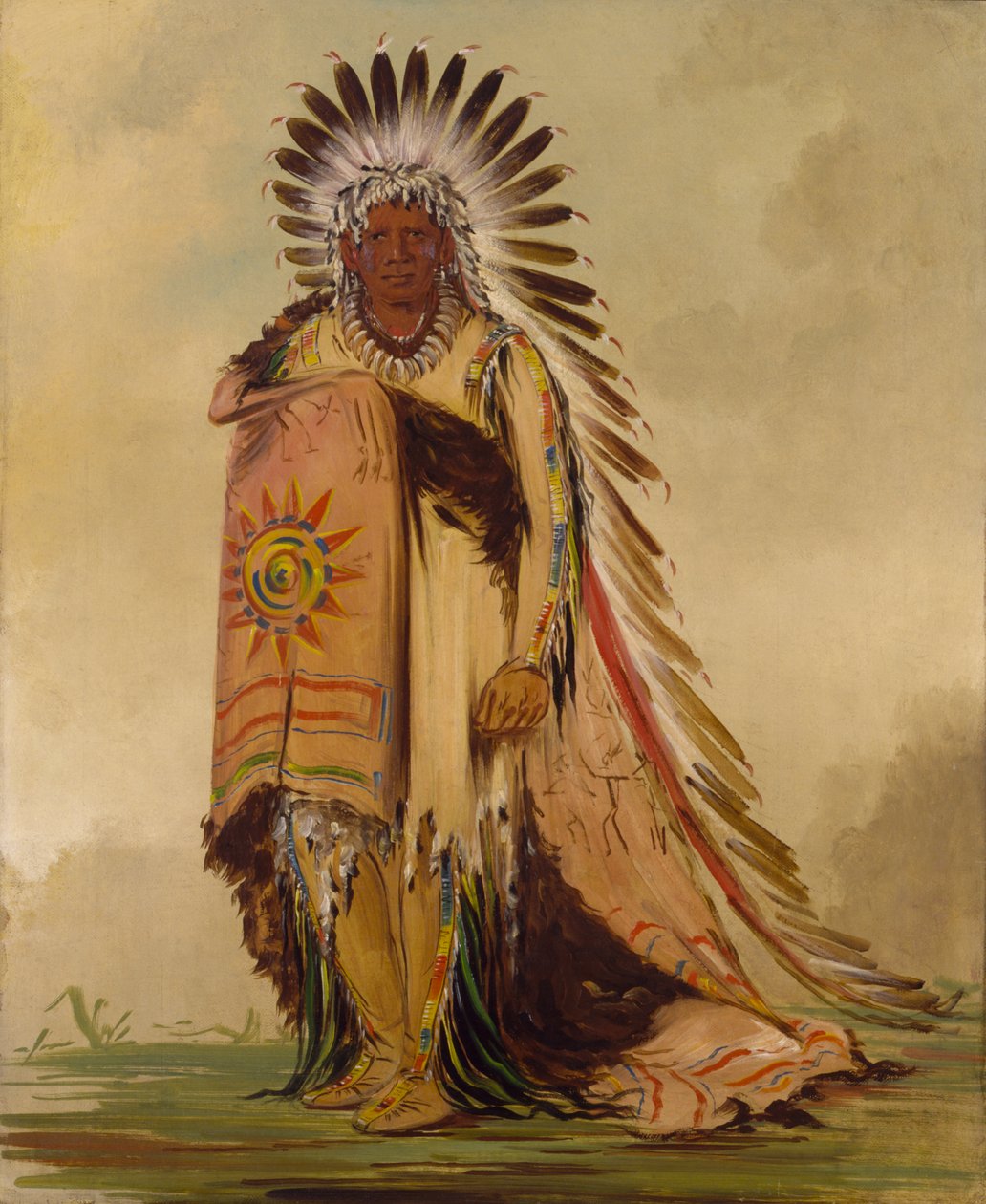 Wán-ee-ton, náčelník kmene, 1832. od George Catlin