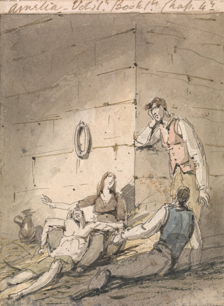 Ilustrace k Fieldingově Amelii od George Chinnery