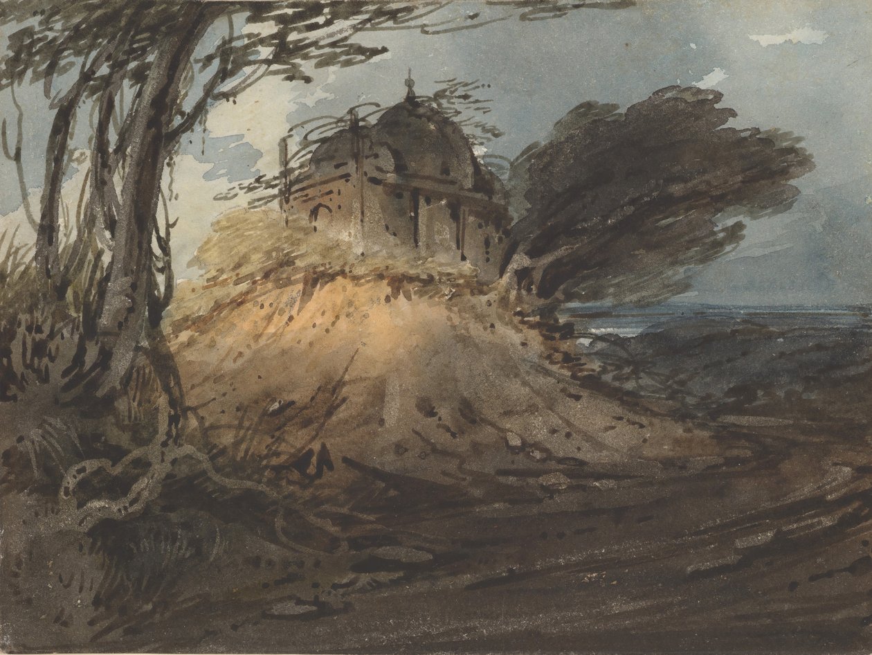 Indický chrám, ca. 1808-12. od George Chinnery