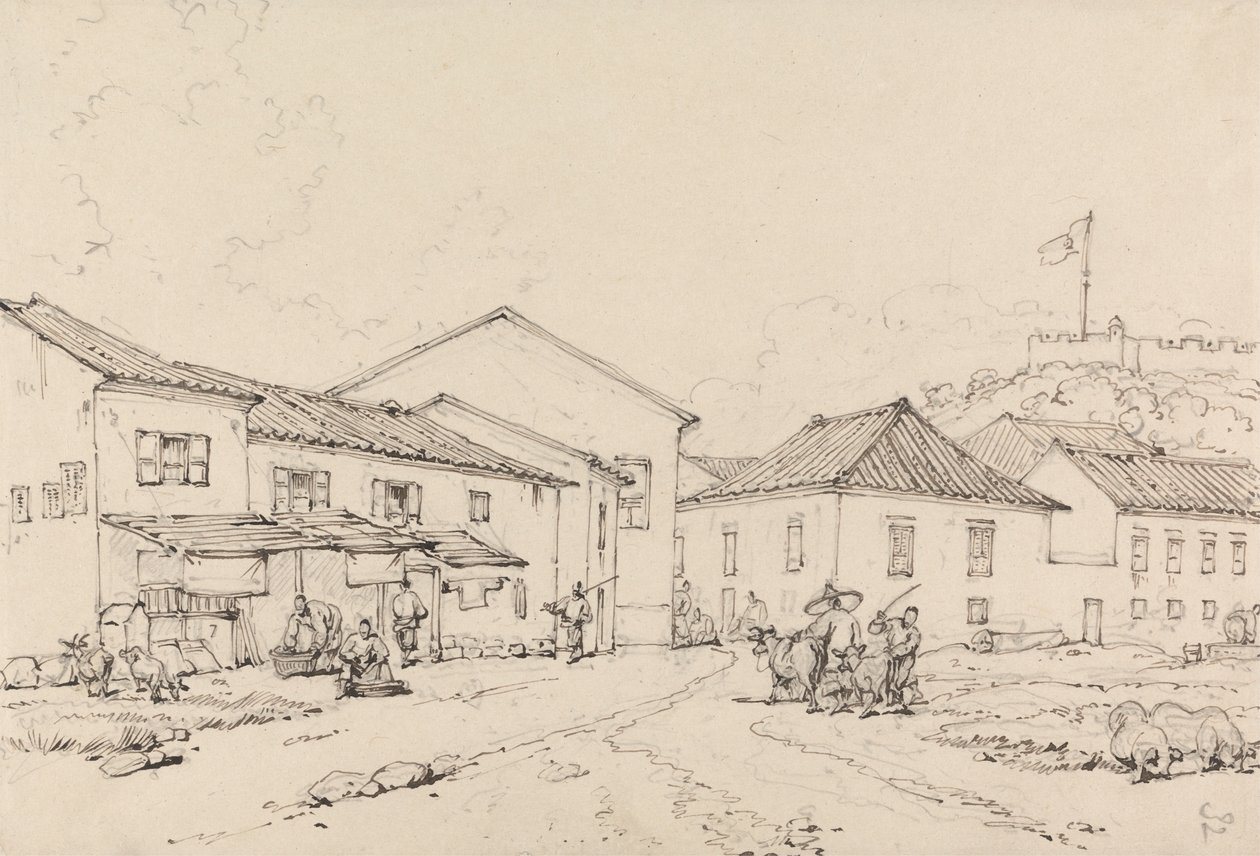 Monte Fort, Macao od George Chinnery