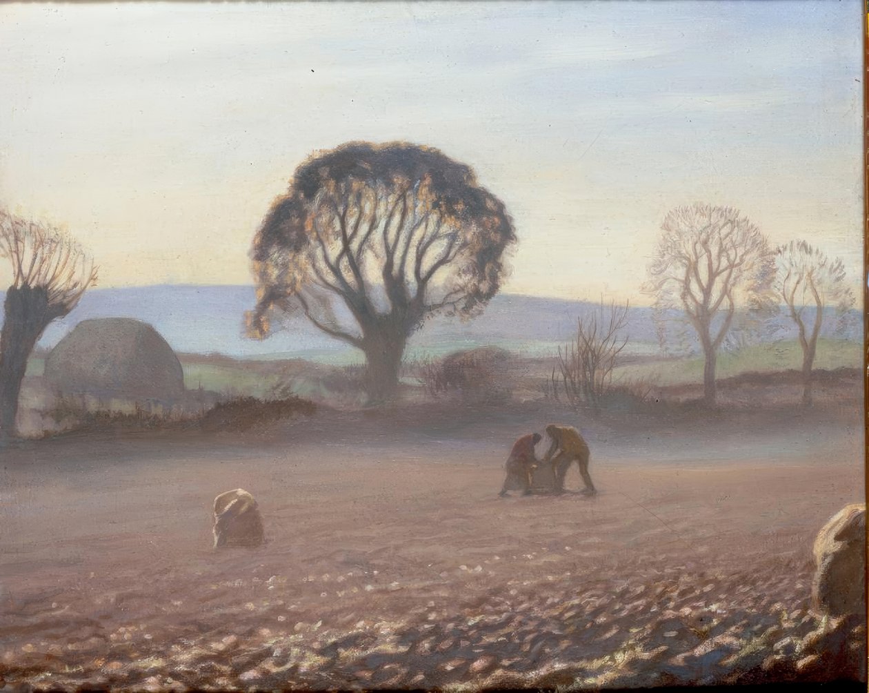 Podzimní ráno – Sklizeň brambor od George Clausen