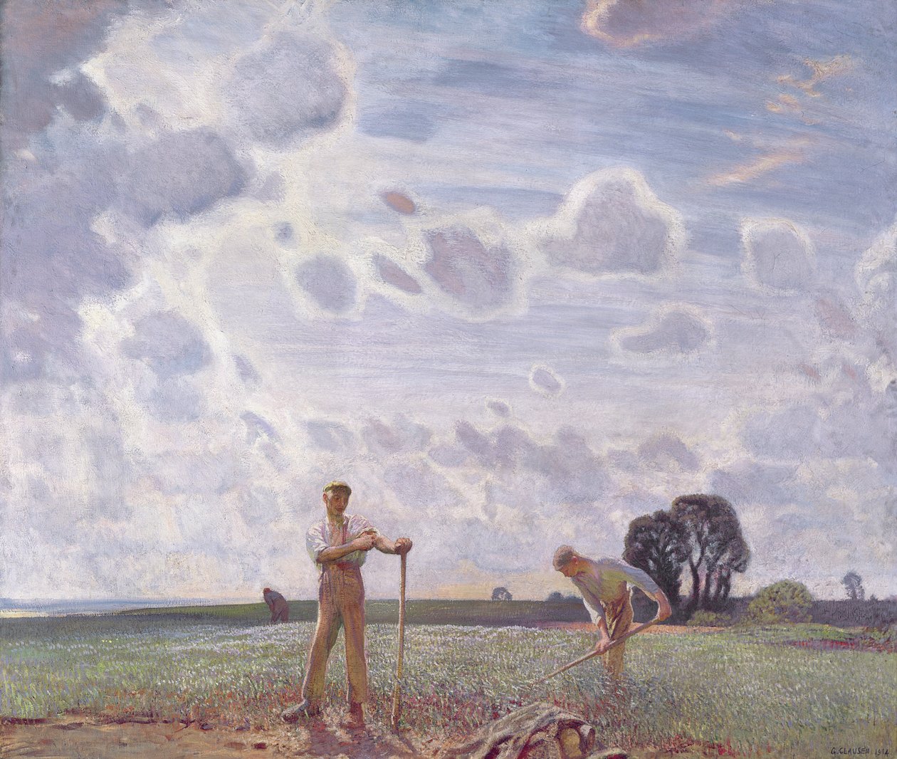 Na červnových polích od George Clausen