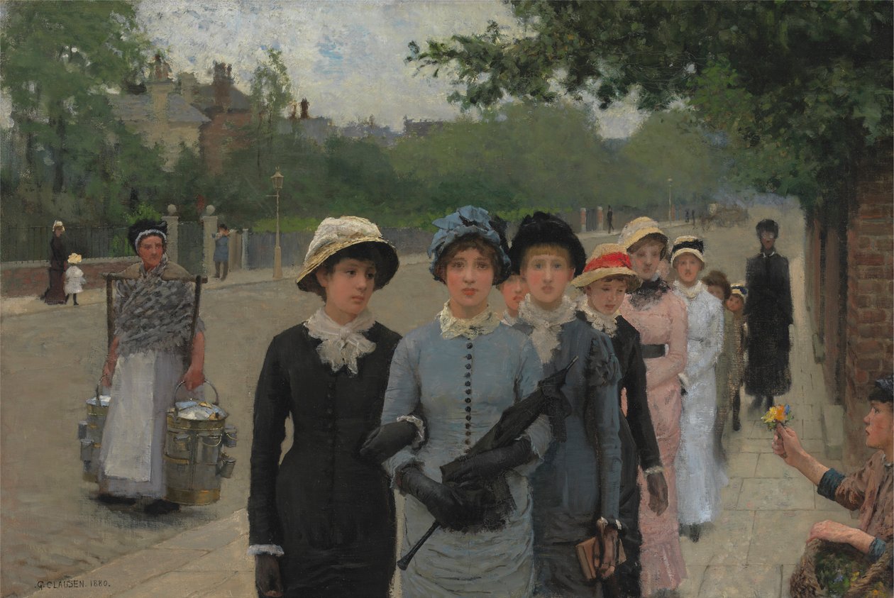 školačky od George Clausen