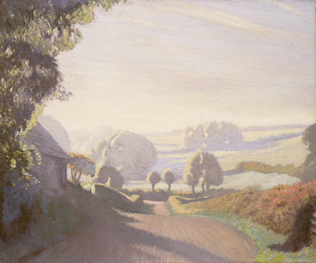 září ráno, pole od George Clausen