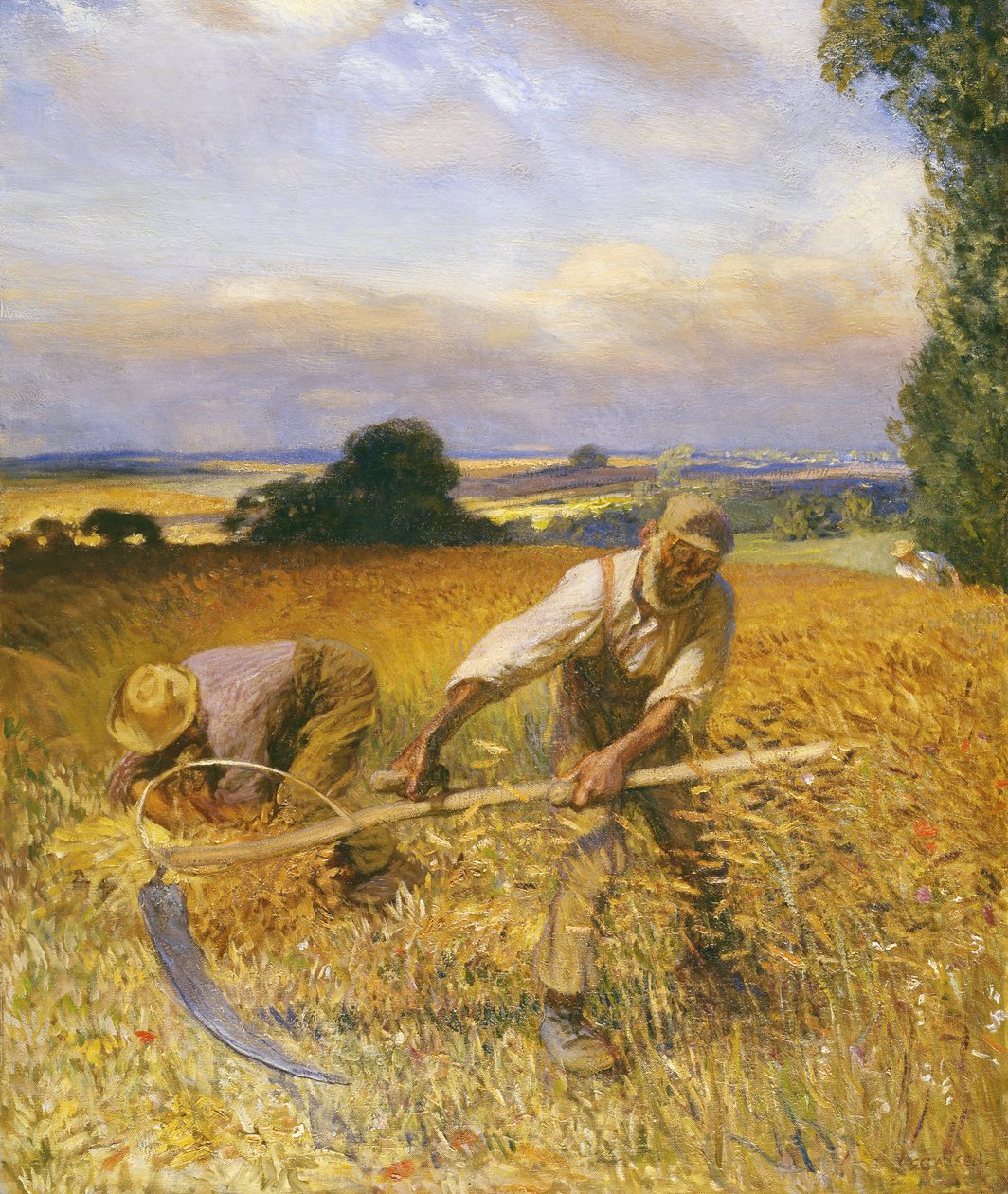 Starý ženec od George Clausen