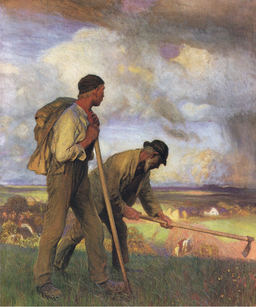 Chlapec a muž od George Clausen