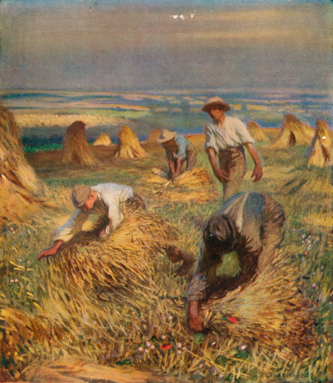 Vázání snopů, 1902, 1923. od George Clausen