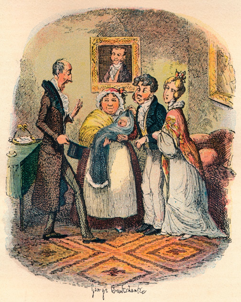 Křtiny v Bloomsbury, c1900 od George Cruikshank