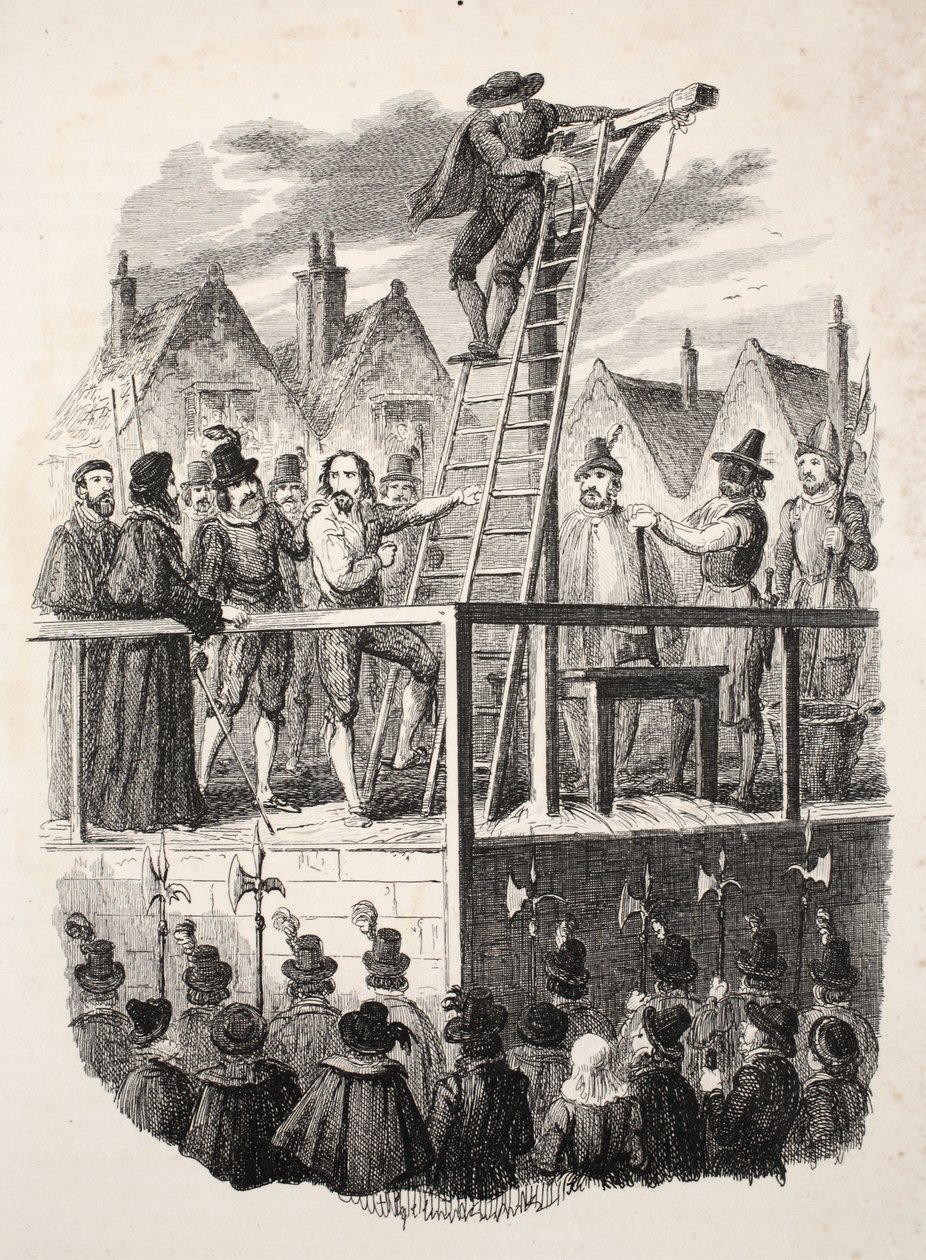 Poprava Guye Fawkese, hospoda. 1841. od George Cruikshank