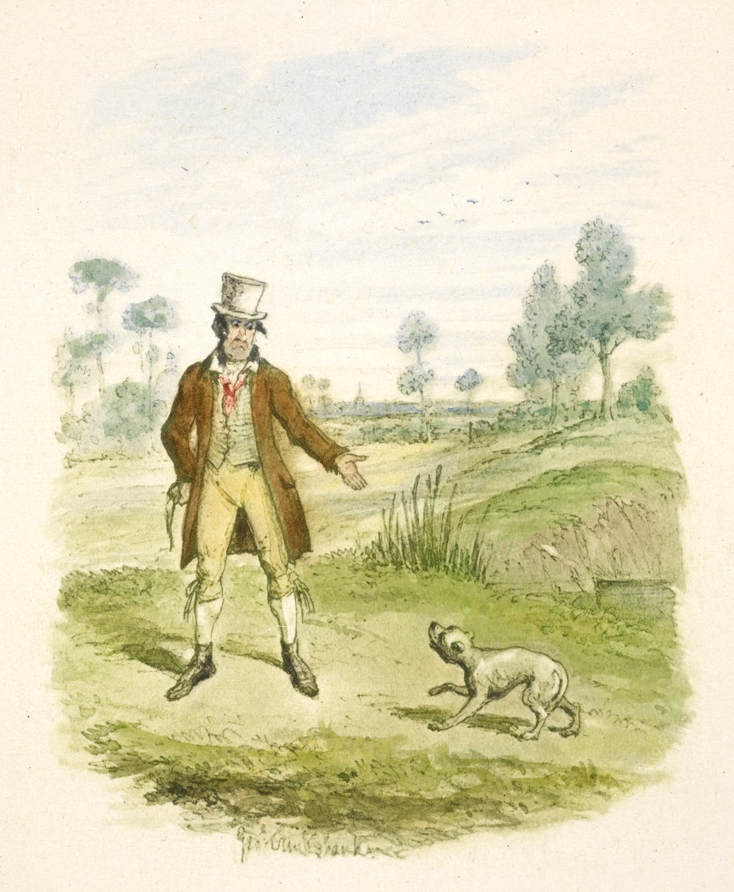 Ilustrace k filmu "Oliver Twist" od George Cruikshank