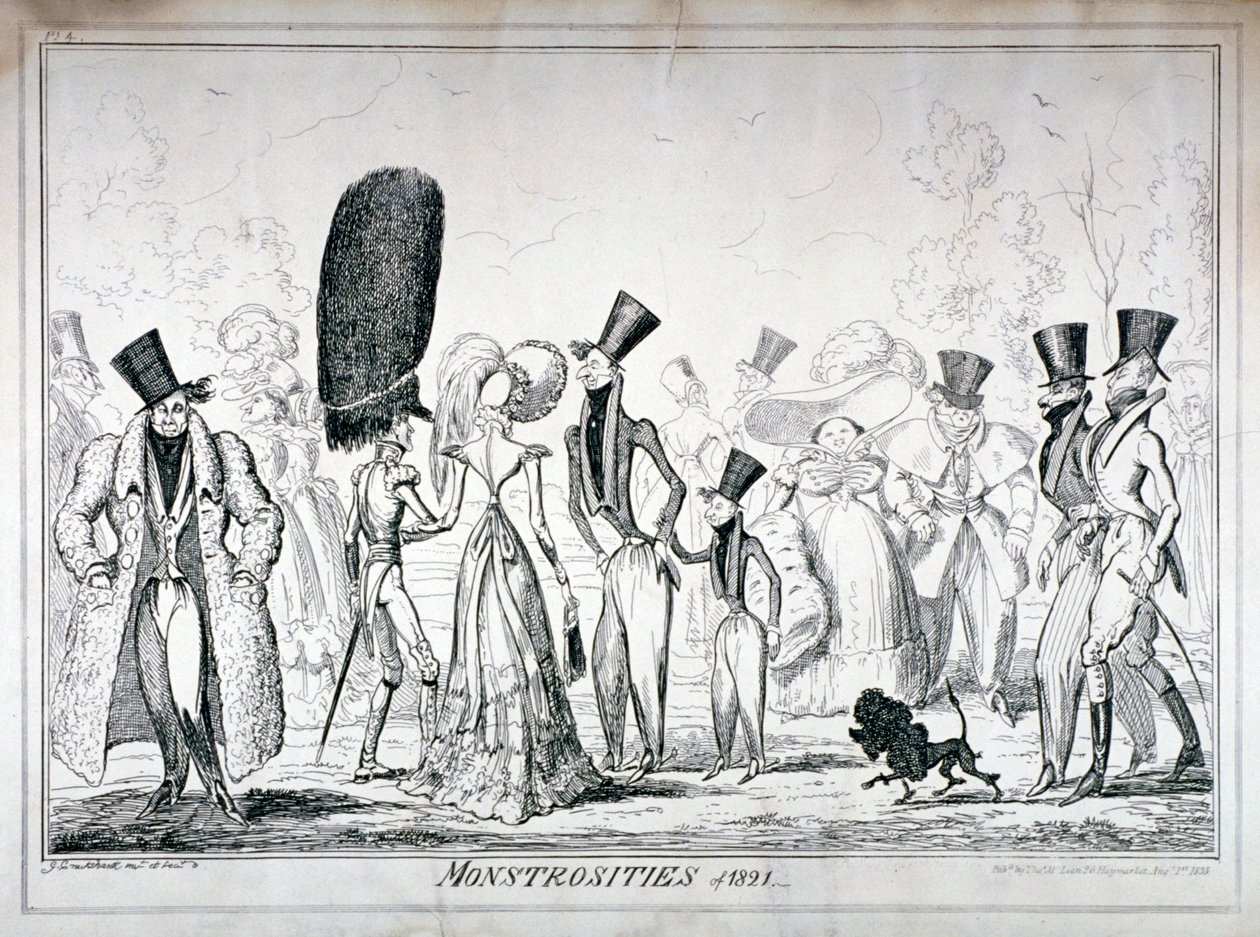 Monstrosity roku 1821, 1835. od George Cruikshank