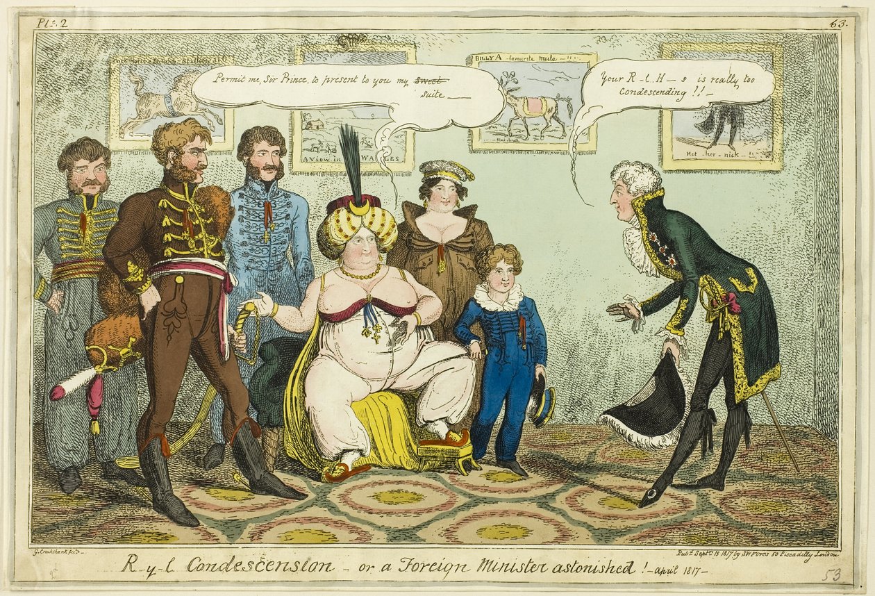 Královská povýšenost od George Cruikshank