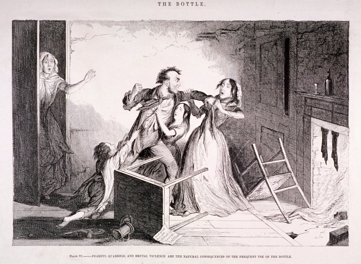 "Láhev", 1847 od George Cruikshank