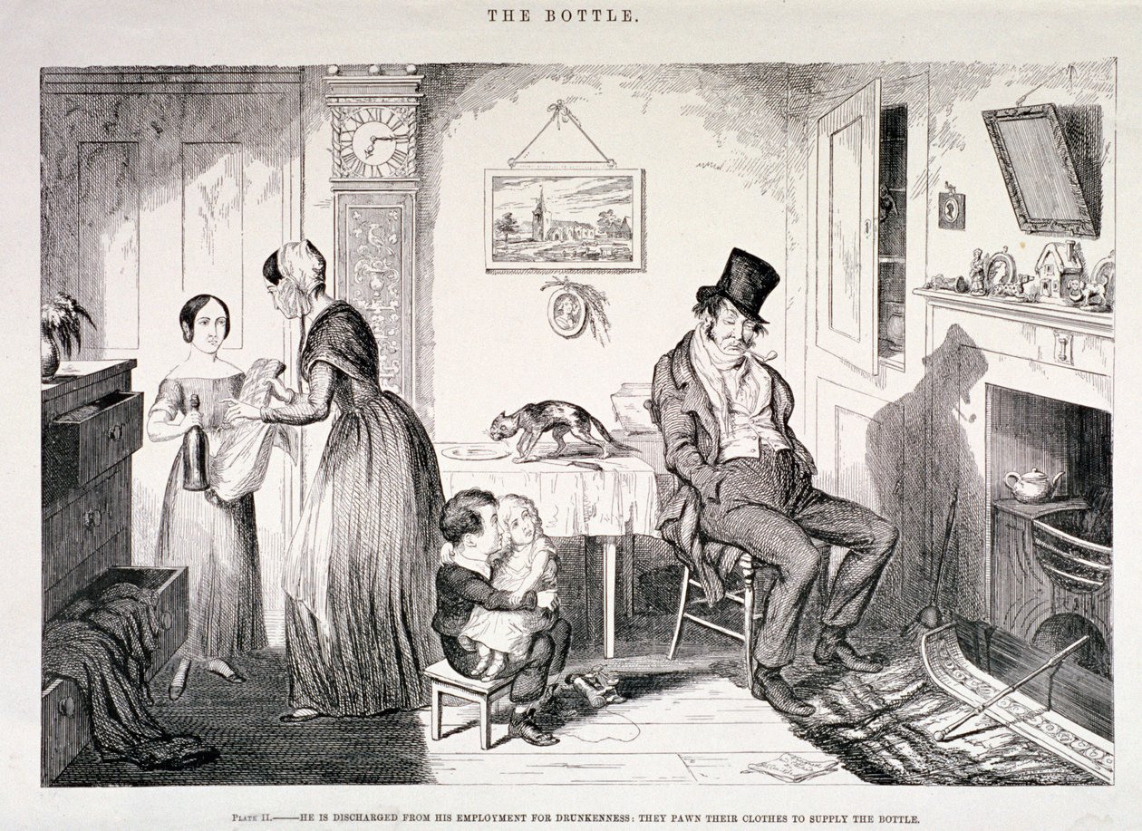 "Láhev", 1847 od George Cruikshank