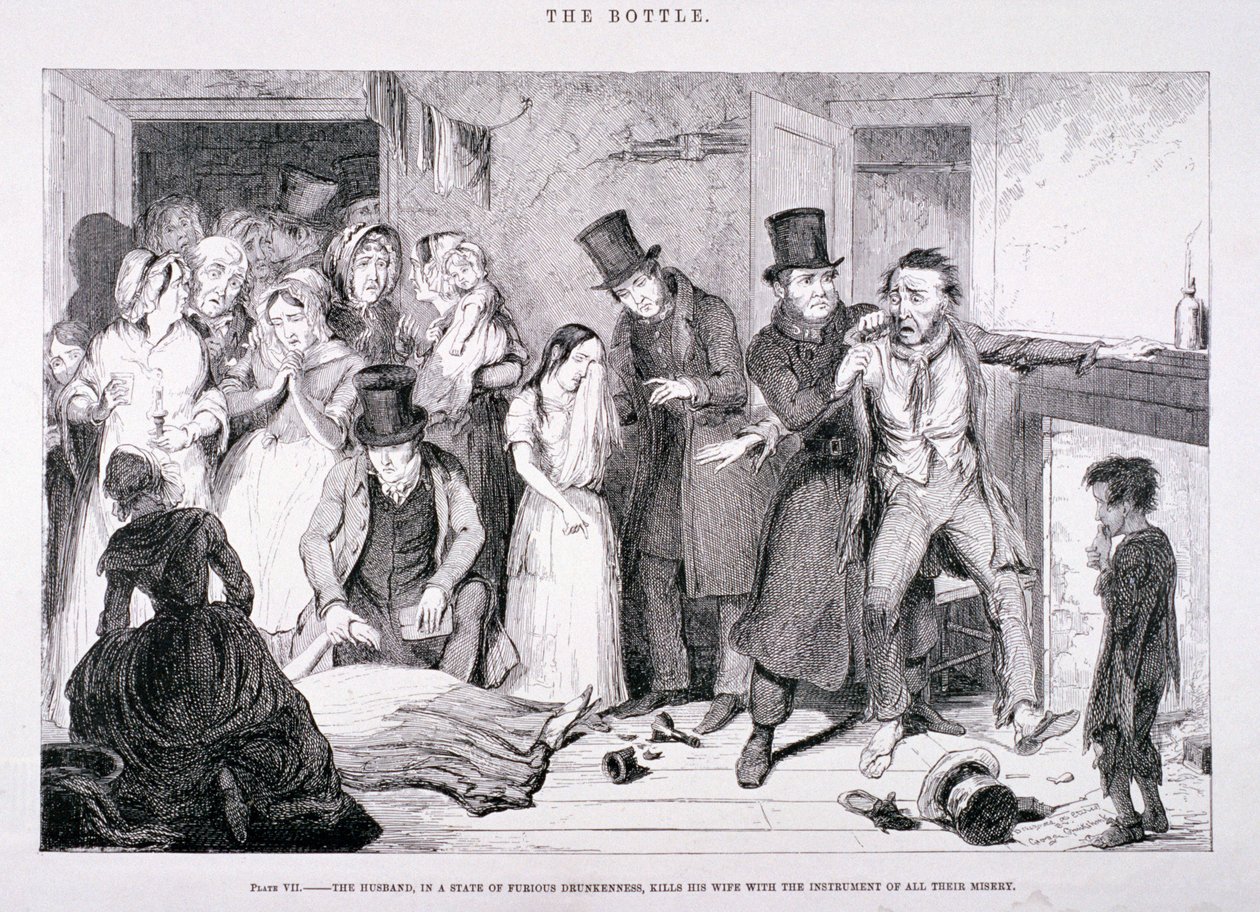 "Láhev", 1847 od George Cruikshank