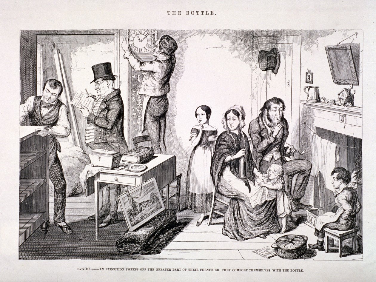 "Láhev", 1847 od George Cruikshank