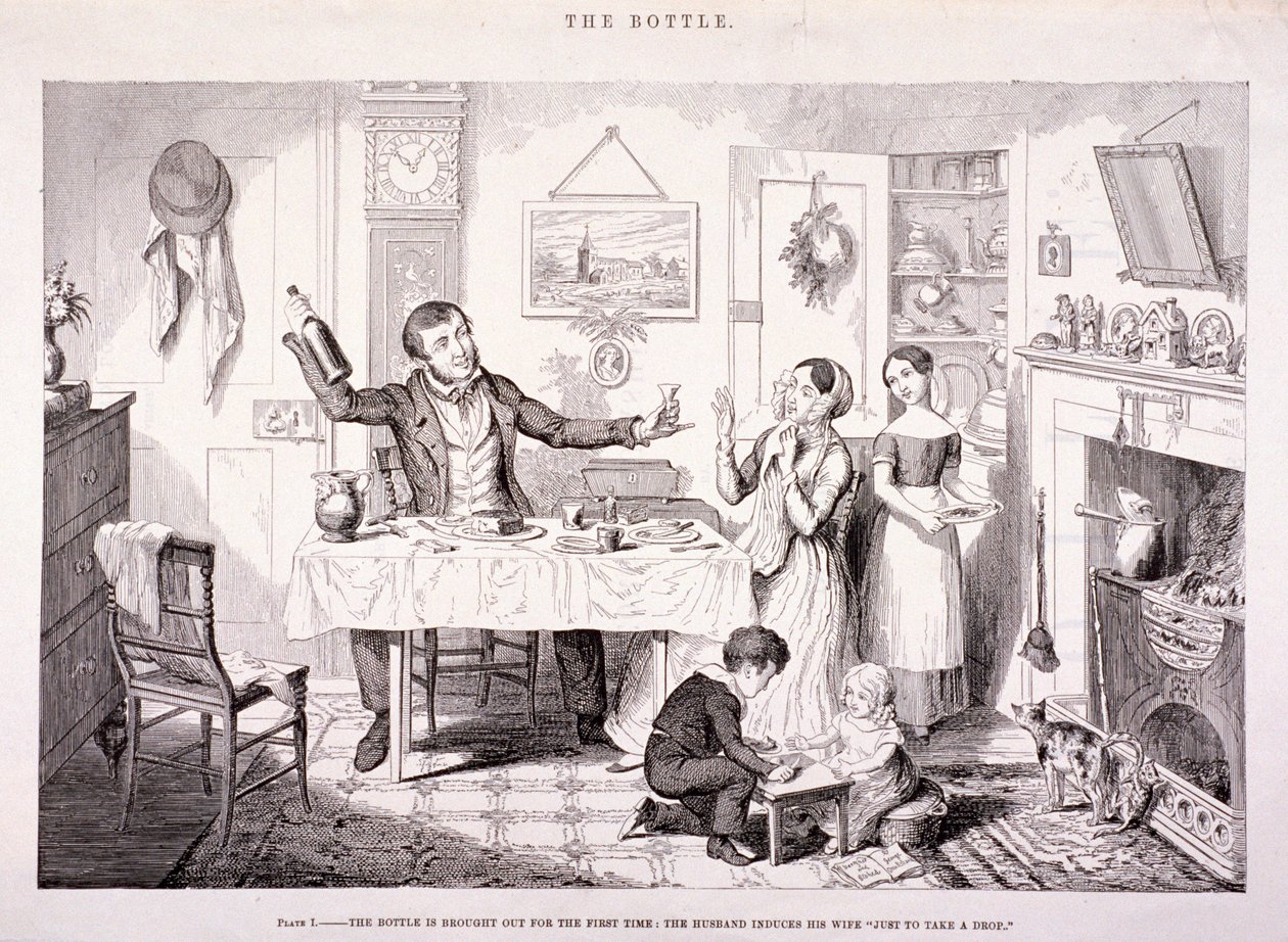 "Láhev", 1847 od George Cruikshank