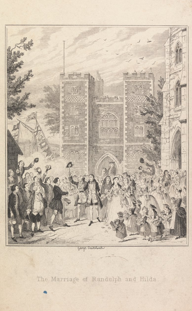 Manželství Randolpha a Hildy od George Cruikshank
