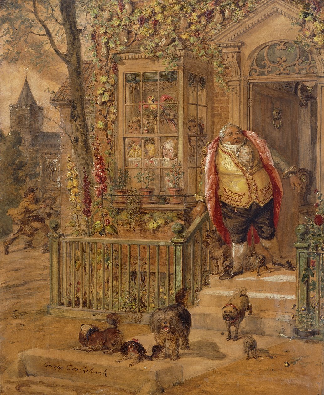 klepání na útěk, od George Cruikshank