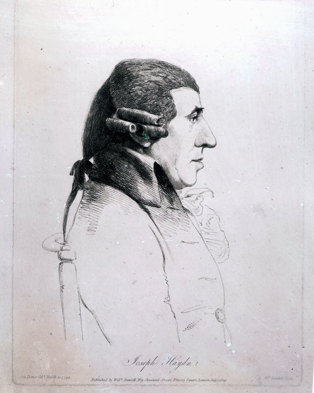 Franz Joseph Haydn, 1809 od George Dance