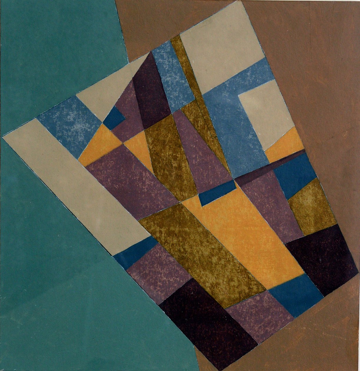 Field Tapestry, 2003 (olej na kartě) od George Dannatt