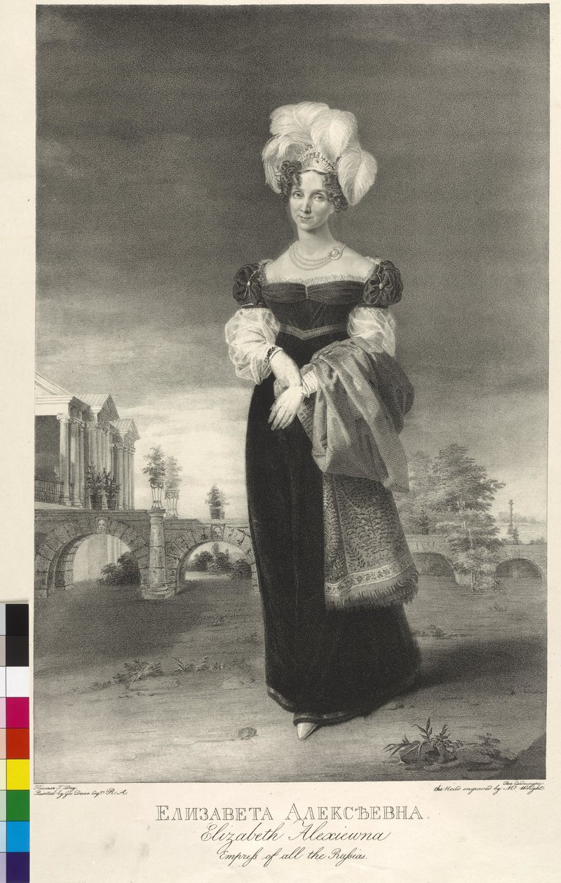 Luisa Marie Augusta Bádenská (rytina) od George Dawe