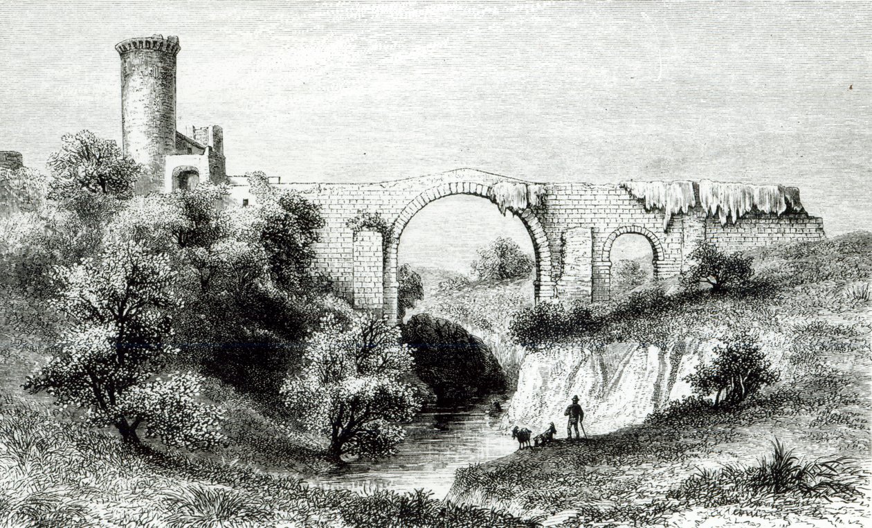 Ponte della Badia, Vulci od George Dennis